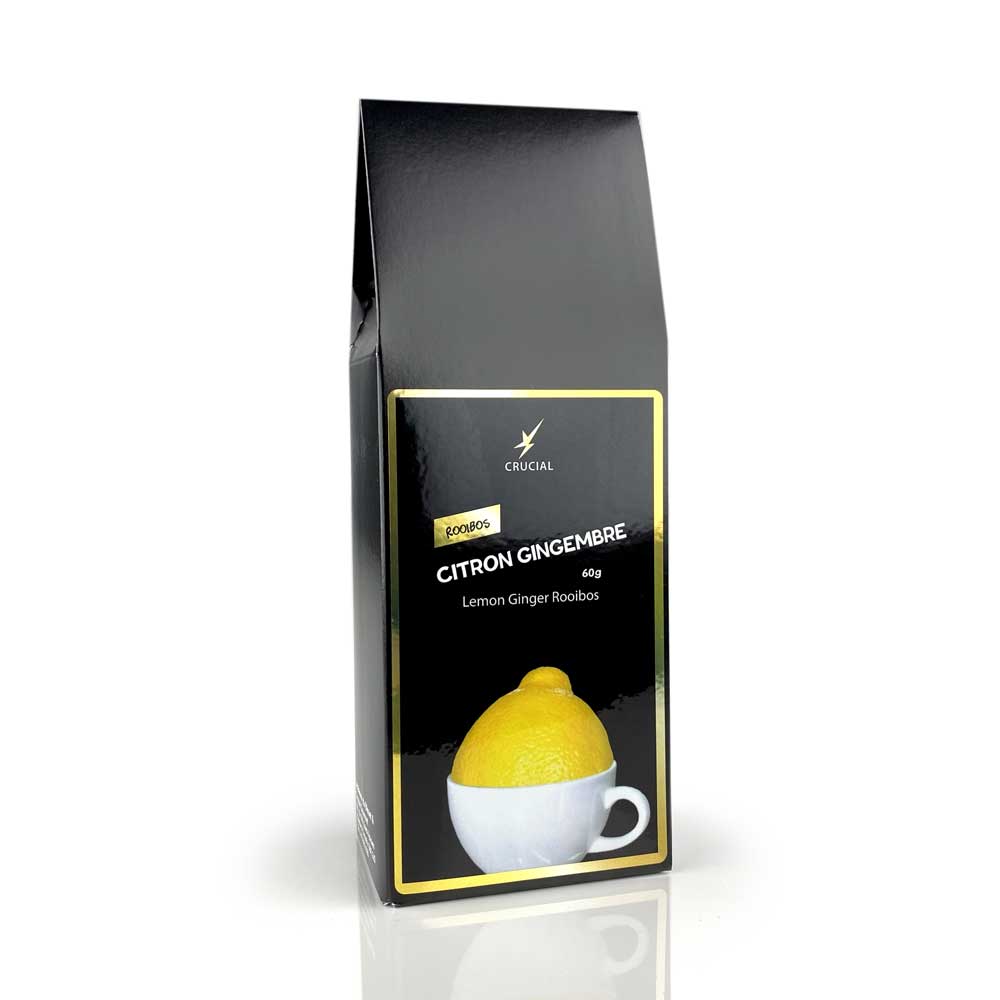 Rooibos citron et gingembre 60g - La maison du bleuet