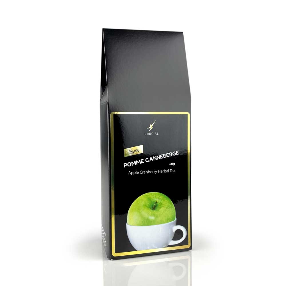Tisane pomme et canneberge 60g - La maison du bleuet