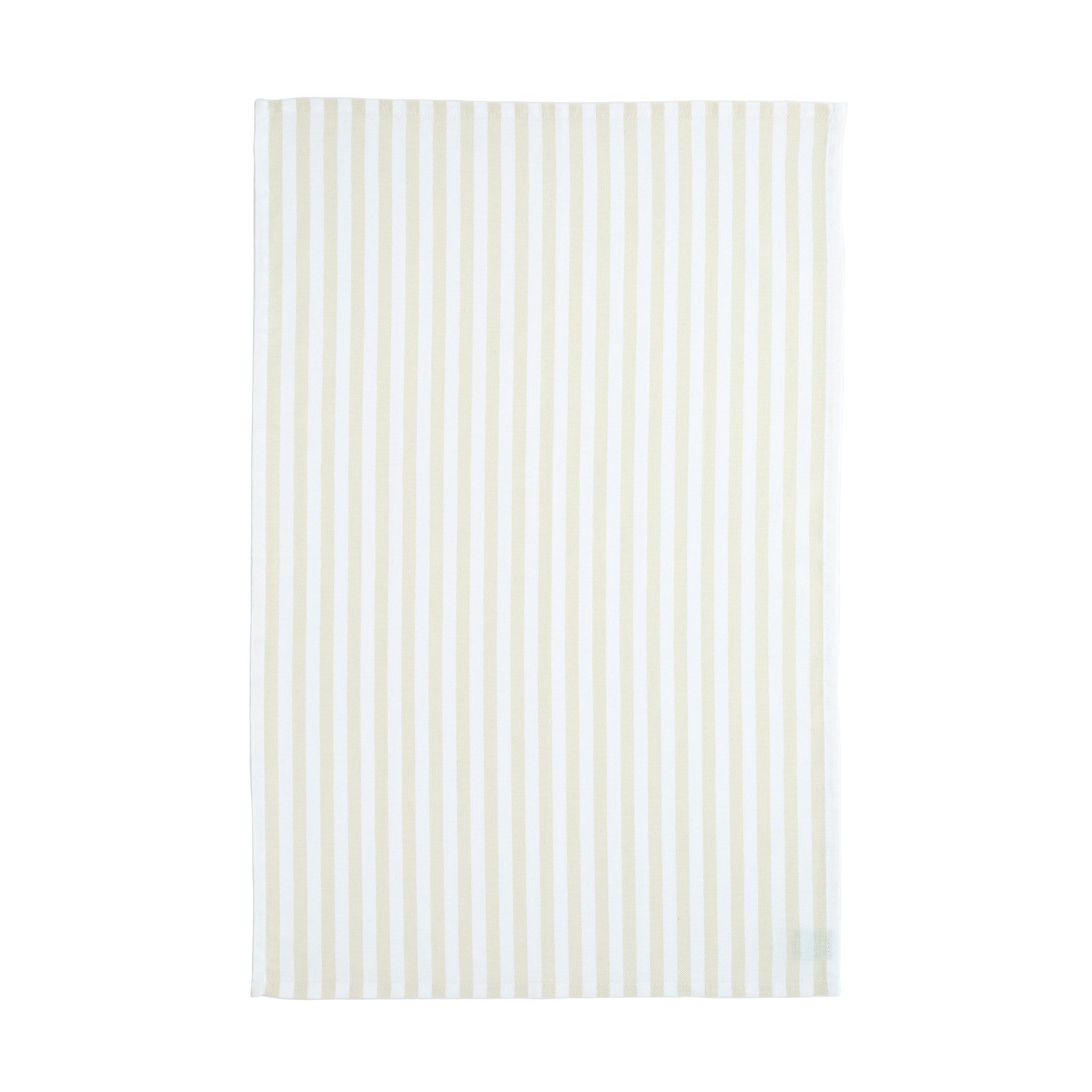 Set of 2 Vanilla striped kitchen towels
