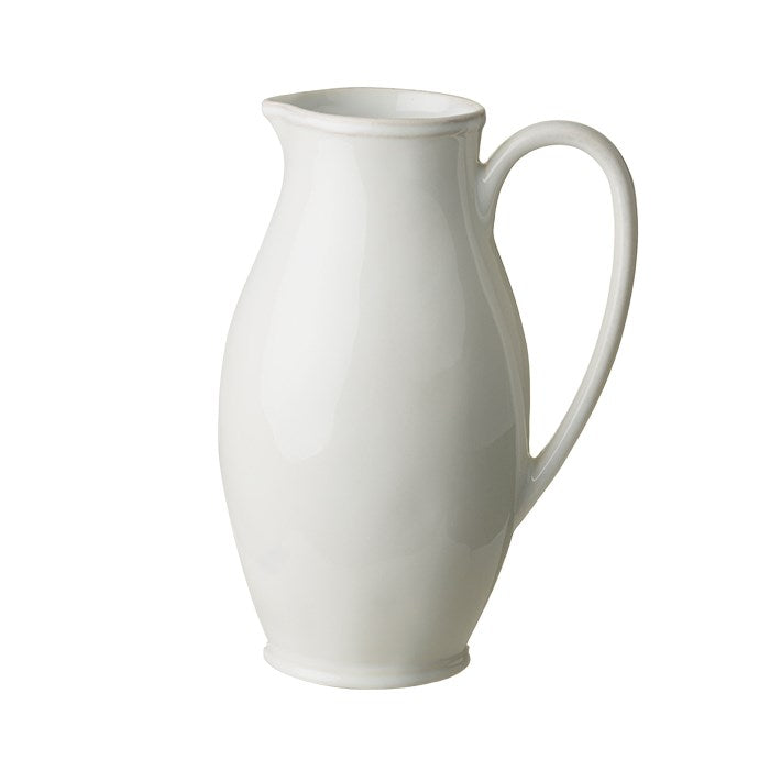 Fontana White Stoneware Pitcher
