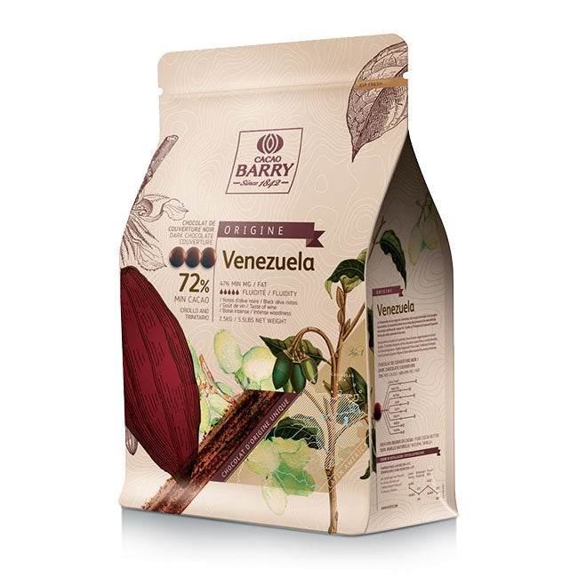 Chocolat noir Venezuela 72% 1kg - Cacao Barry – Eugène Allard Cuisine et  Tendances