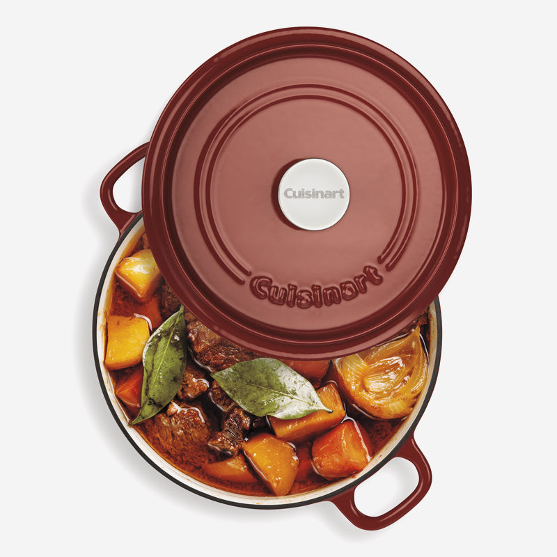 Cuisinart 4.4 Quart Cast Iron Dutch Oven Red