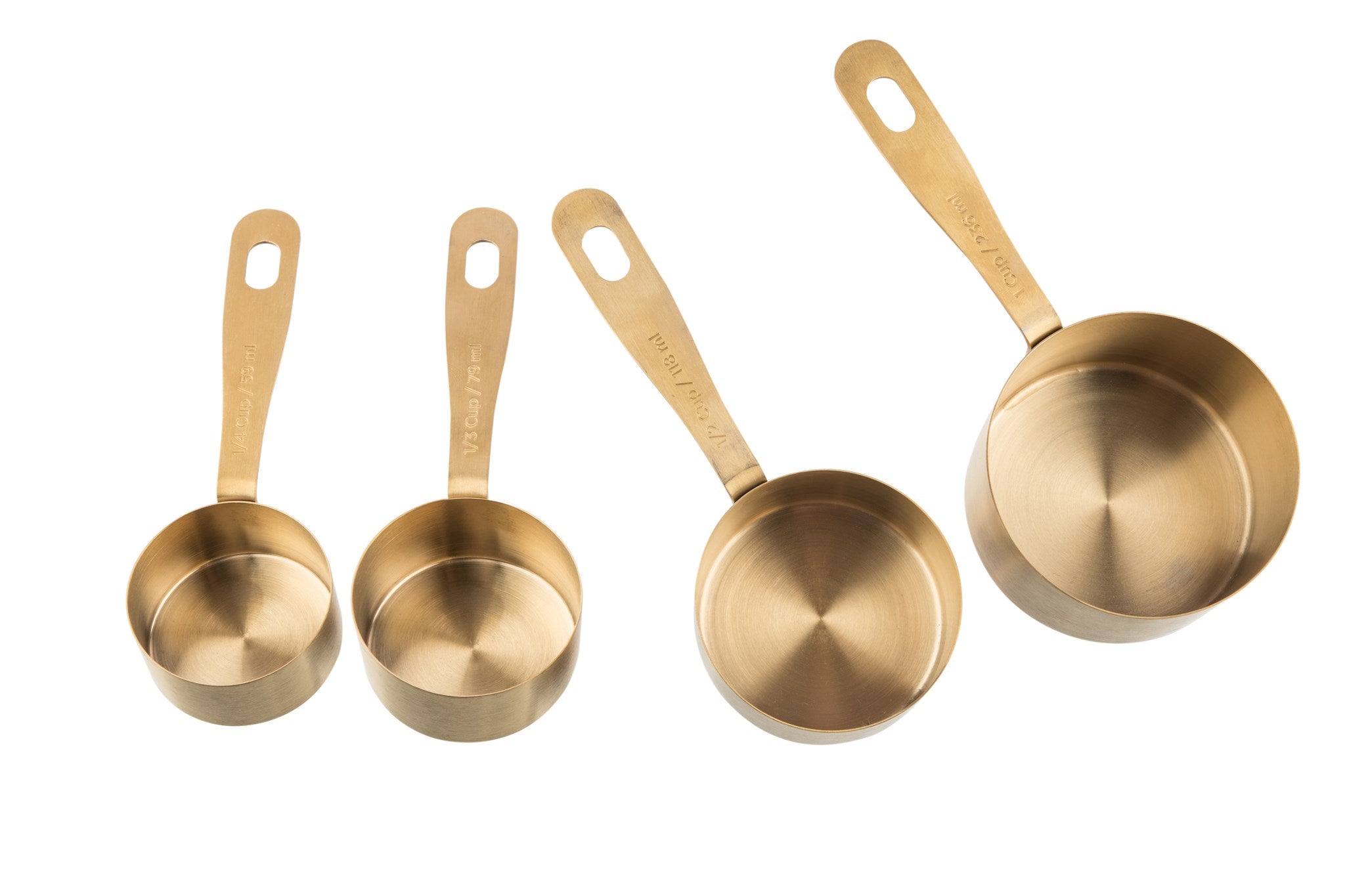 Ensemble de 4 tasses à mesurer en inox