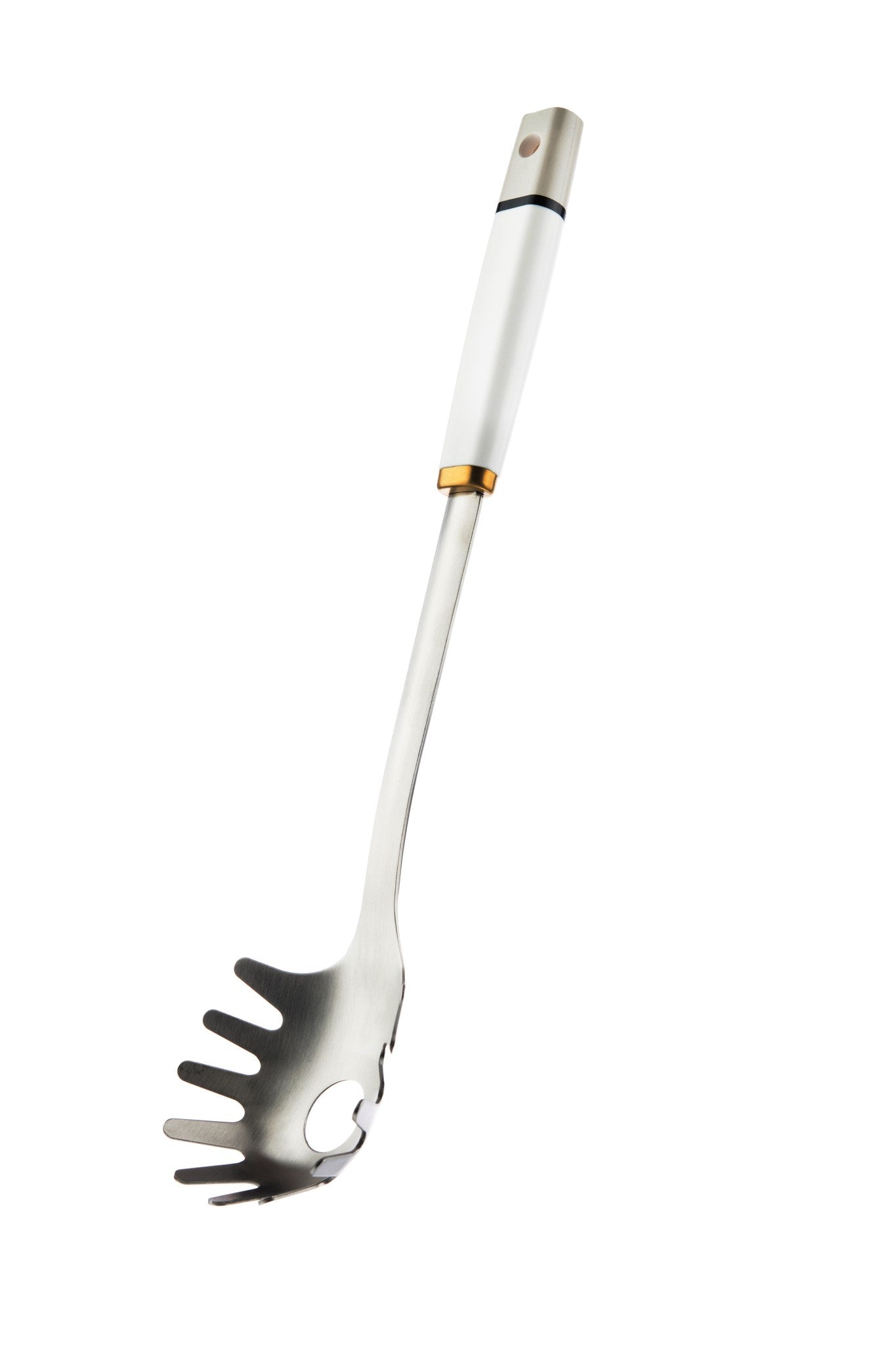 Cuillère à spaghetti en inox avec accent en laiton