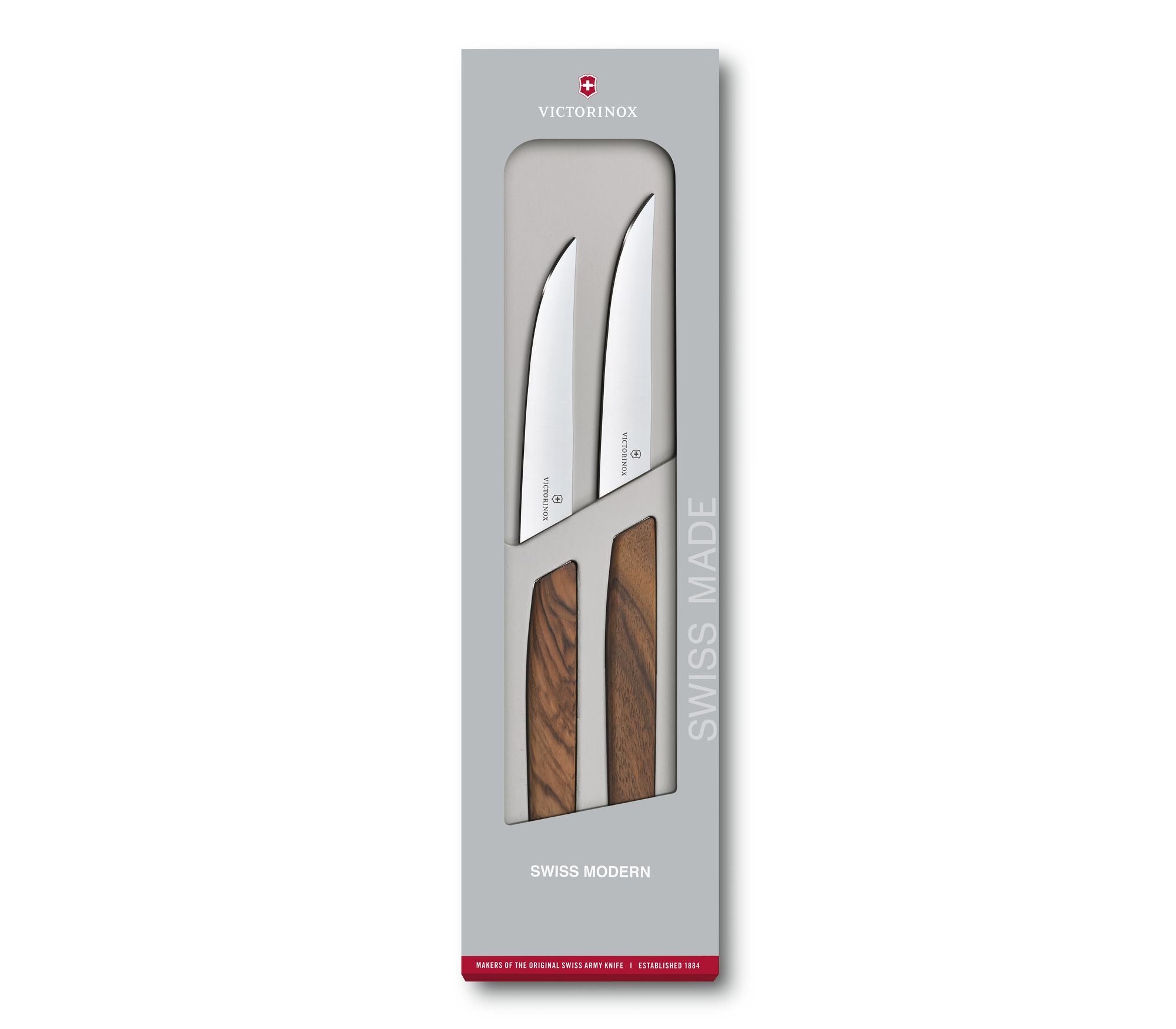 Ensemble de 2 couteaux à steak Swiss Modern bord droit - Victorinox