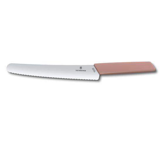 Couteau à pain suisse moderne rose 22cm - Victorinox