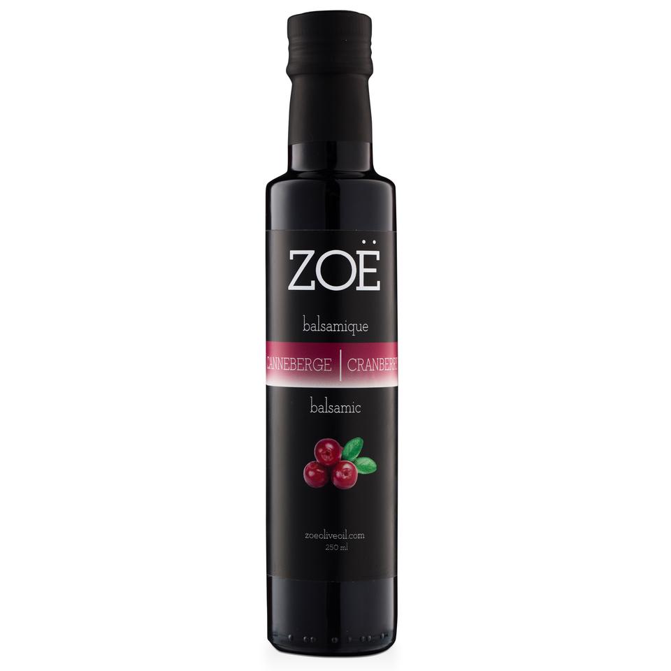 Vinaigre balsamique aux canneberges 250ml - Zoë