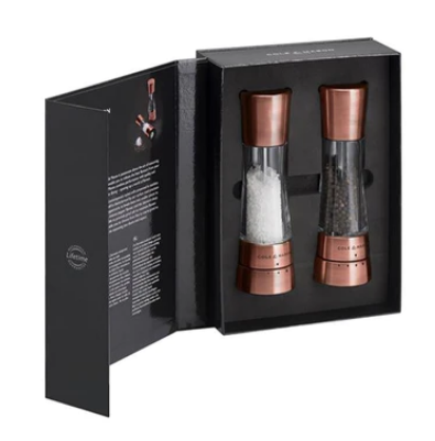 Salière et poivrière en cuivre - Cole & Mason