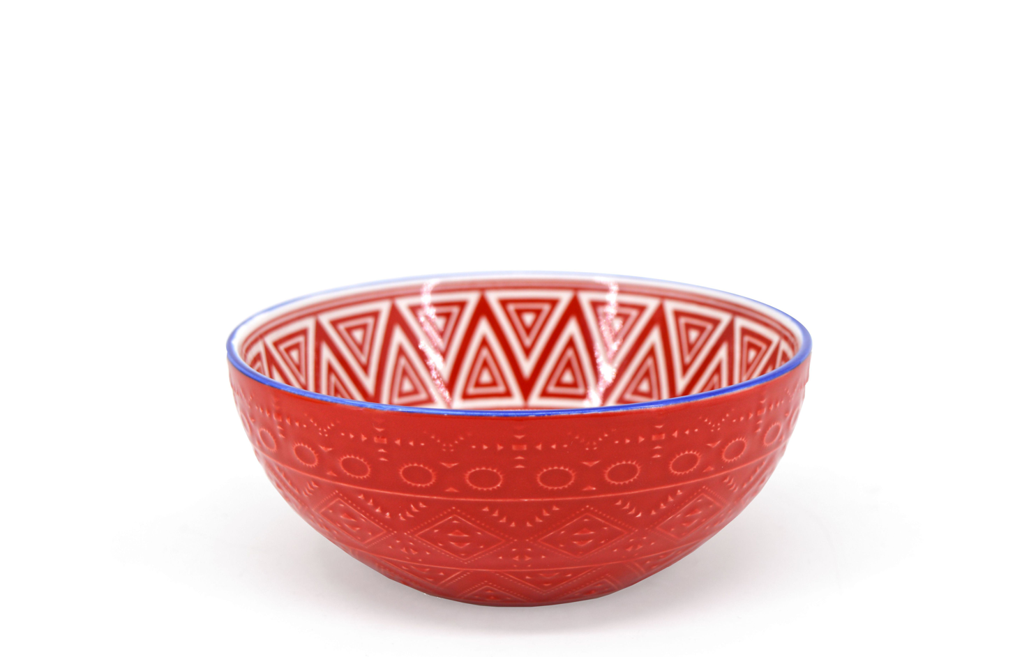 Bohemian red bowl 15 cm - BIA