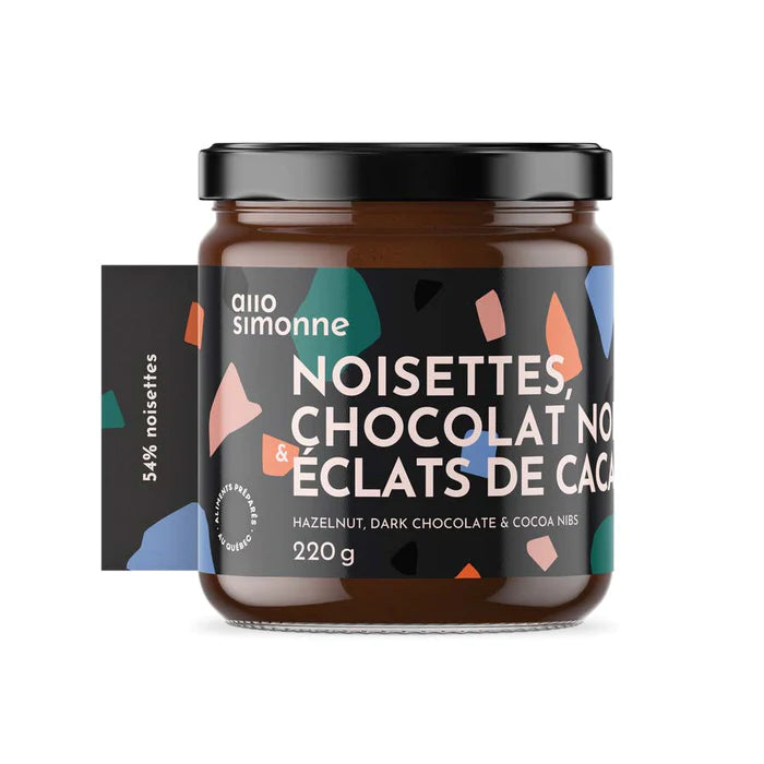 Tartinade de noisette chocolat noir et éclat de cacao 220g