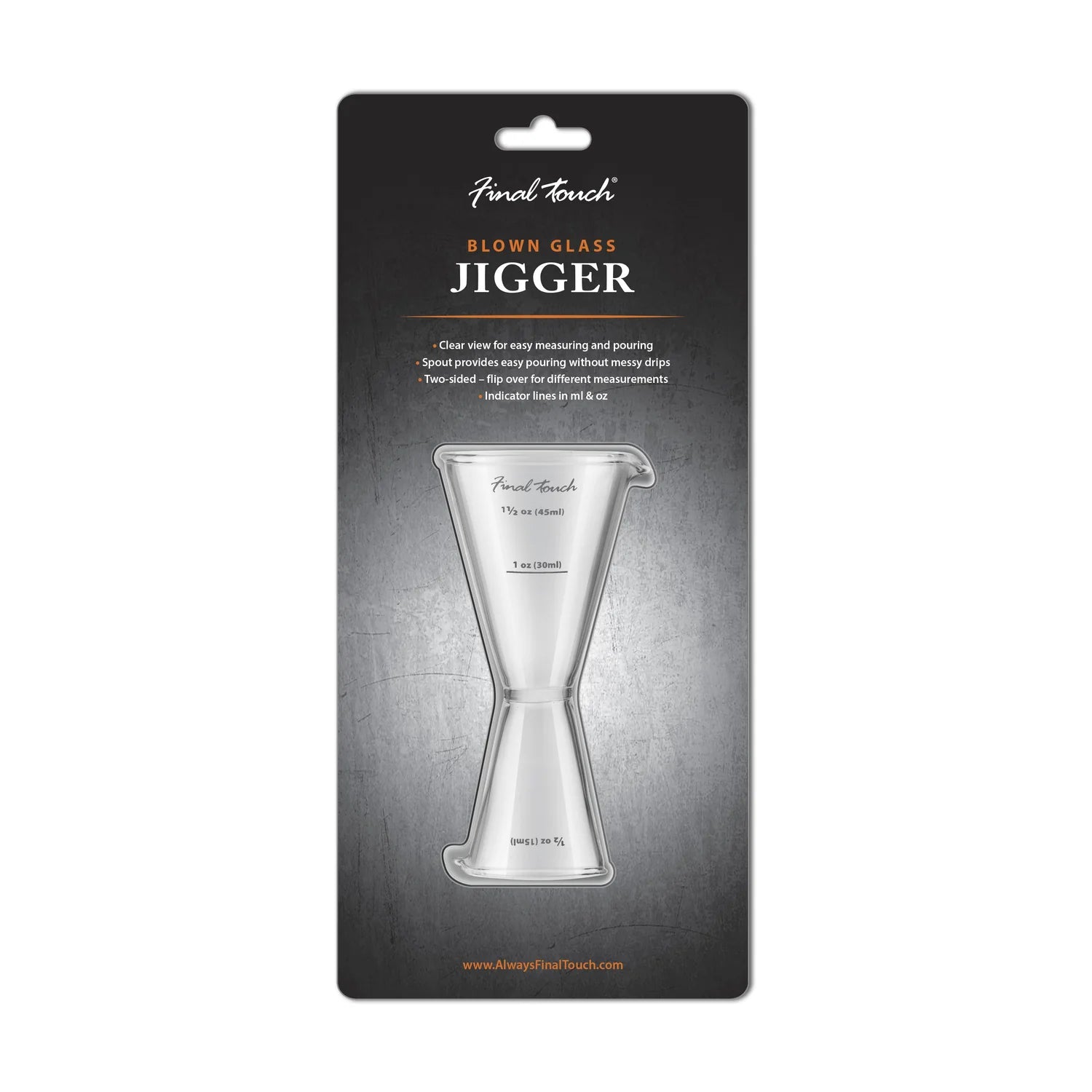 Double blown glass dispenser