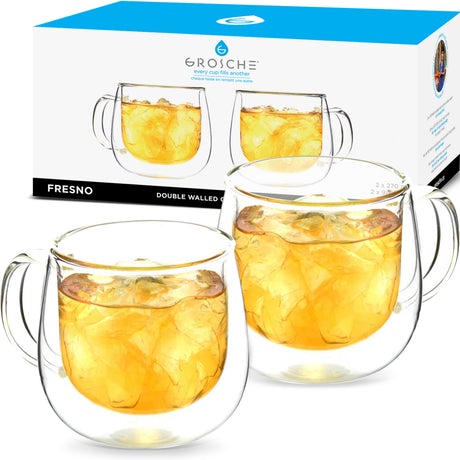 Ensemble de 2 tasses double paroi Fresno 270ml