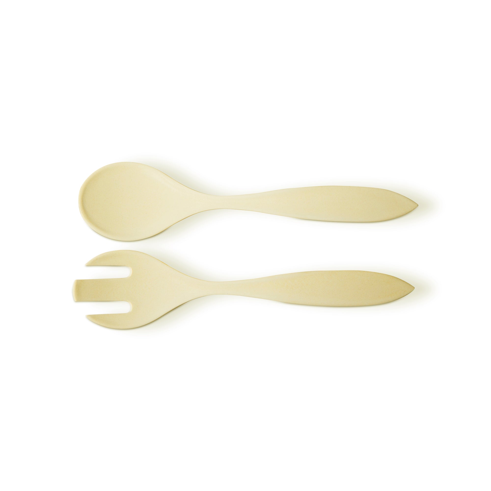 Set of 2 bamboo fiber salad utensils