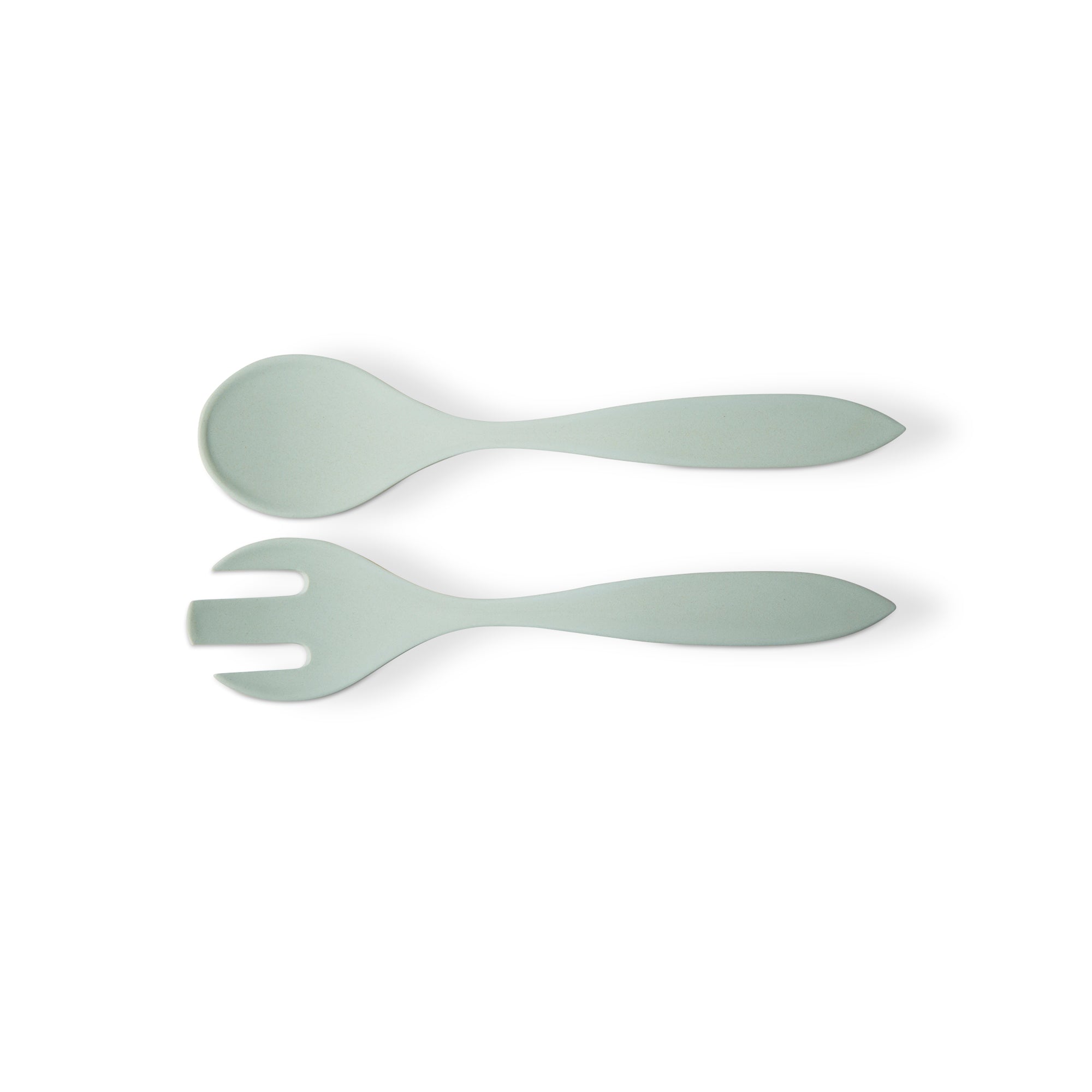 Aqua Bamboo Fiber Salad Utensil Set of 2