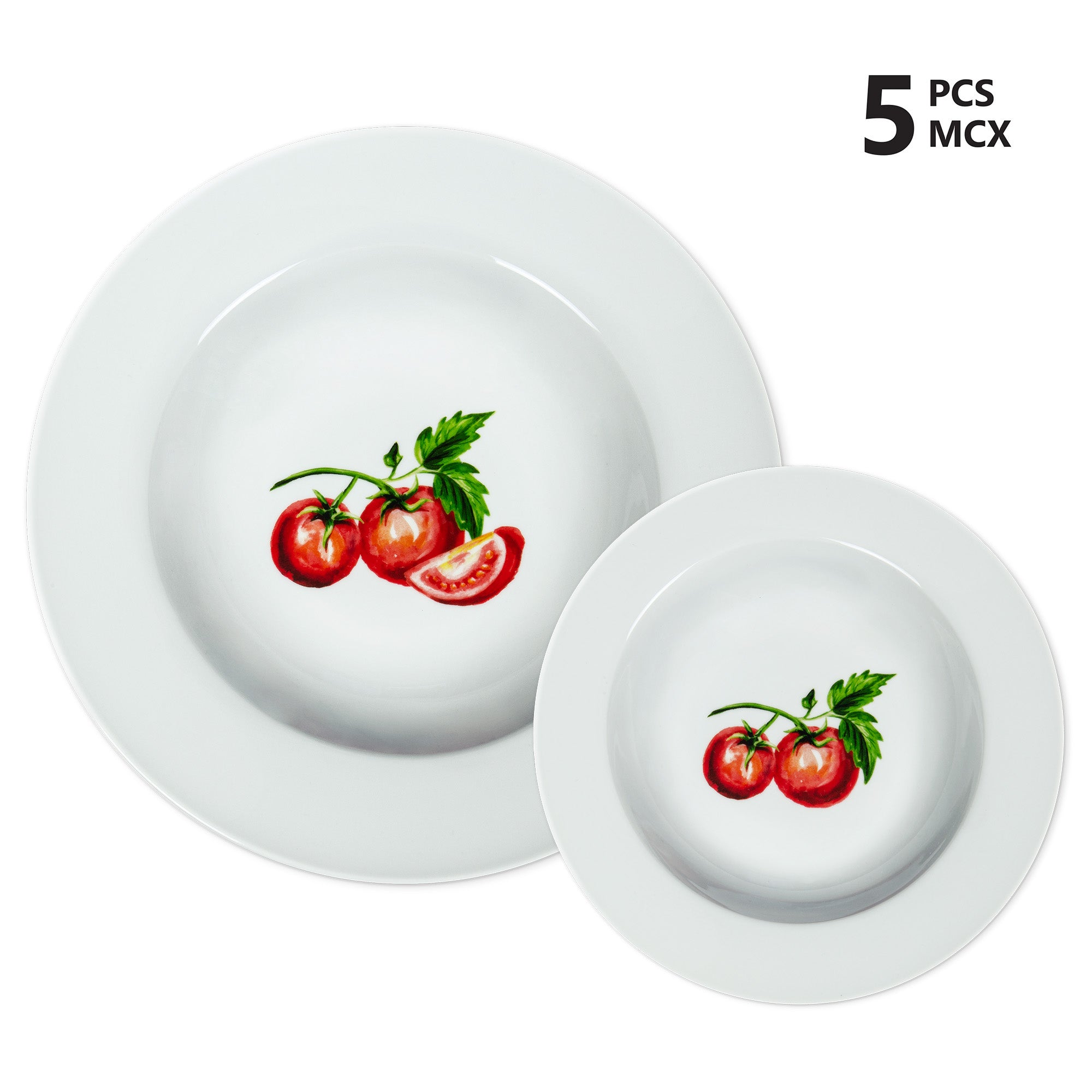Ensemble de vaisselle Classico Tomate 5 pièces