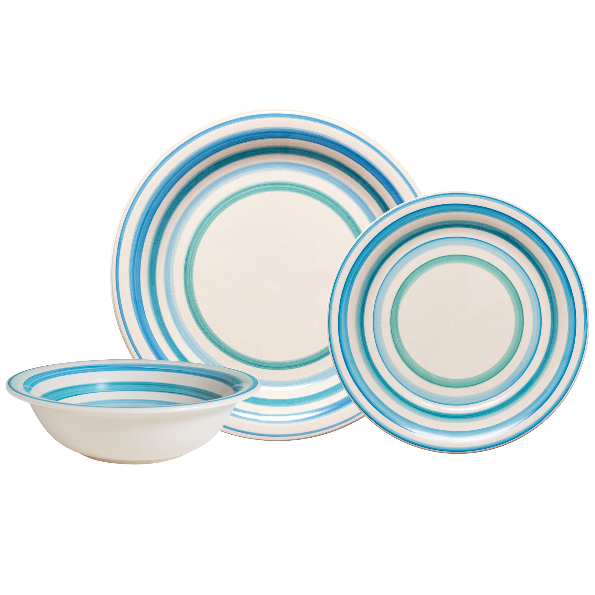 Azure 12-Piece Stoneware Dinnerware Set