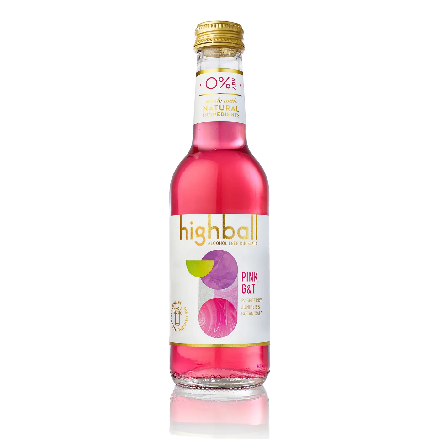 Boisson sans alcool Gin & Tonic rose 250 ml