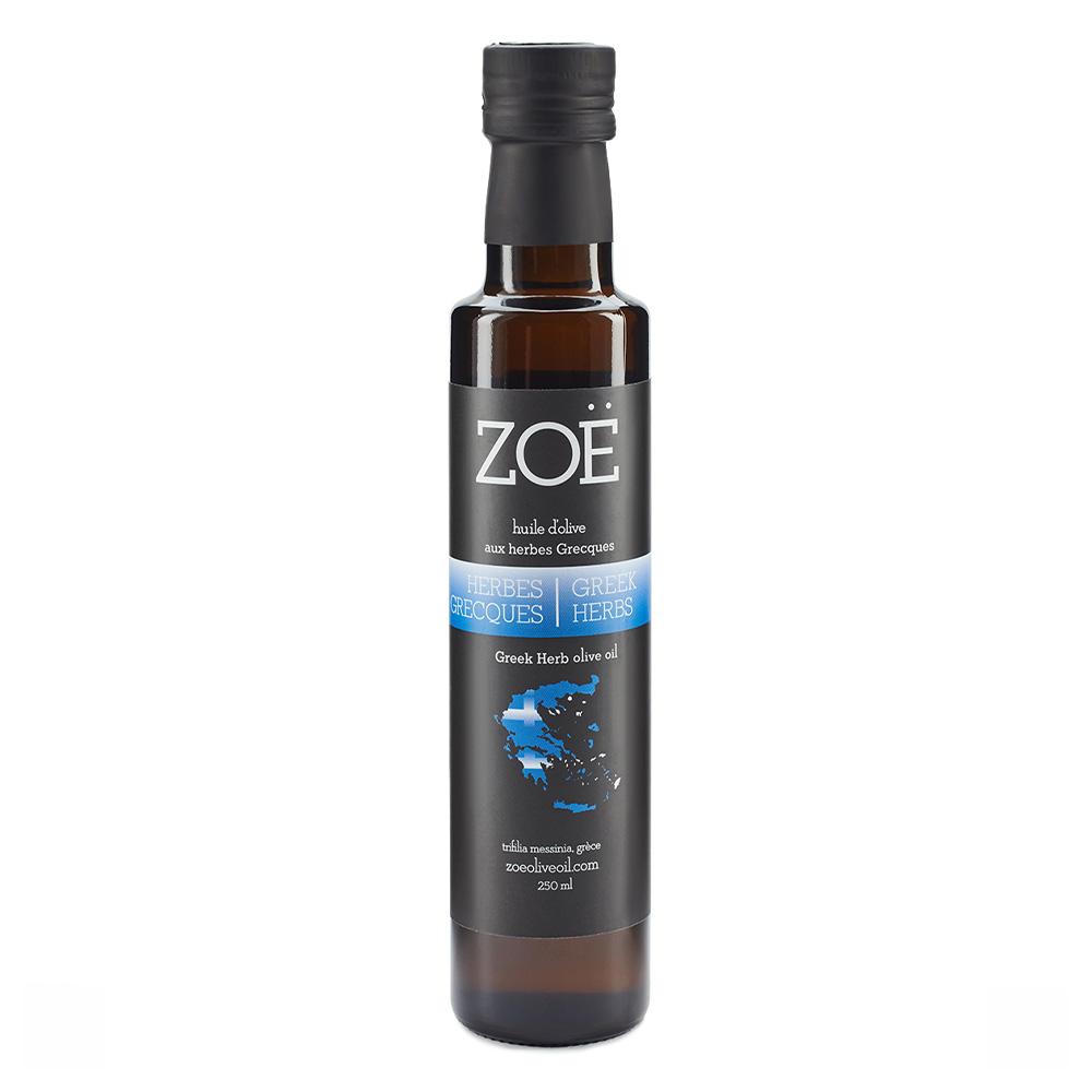 Huile d'olive aux herbes grecques 250ml - Zoë