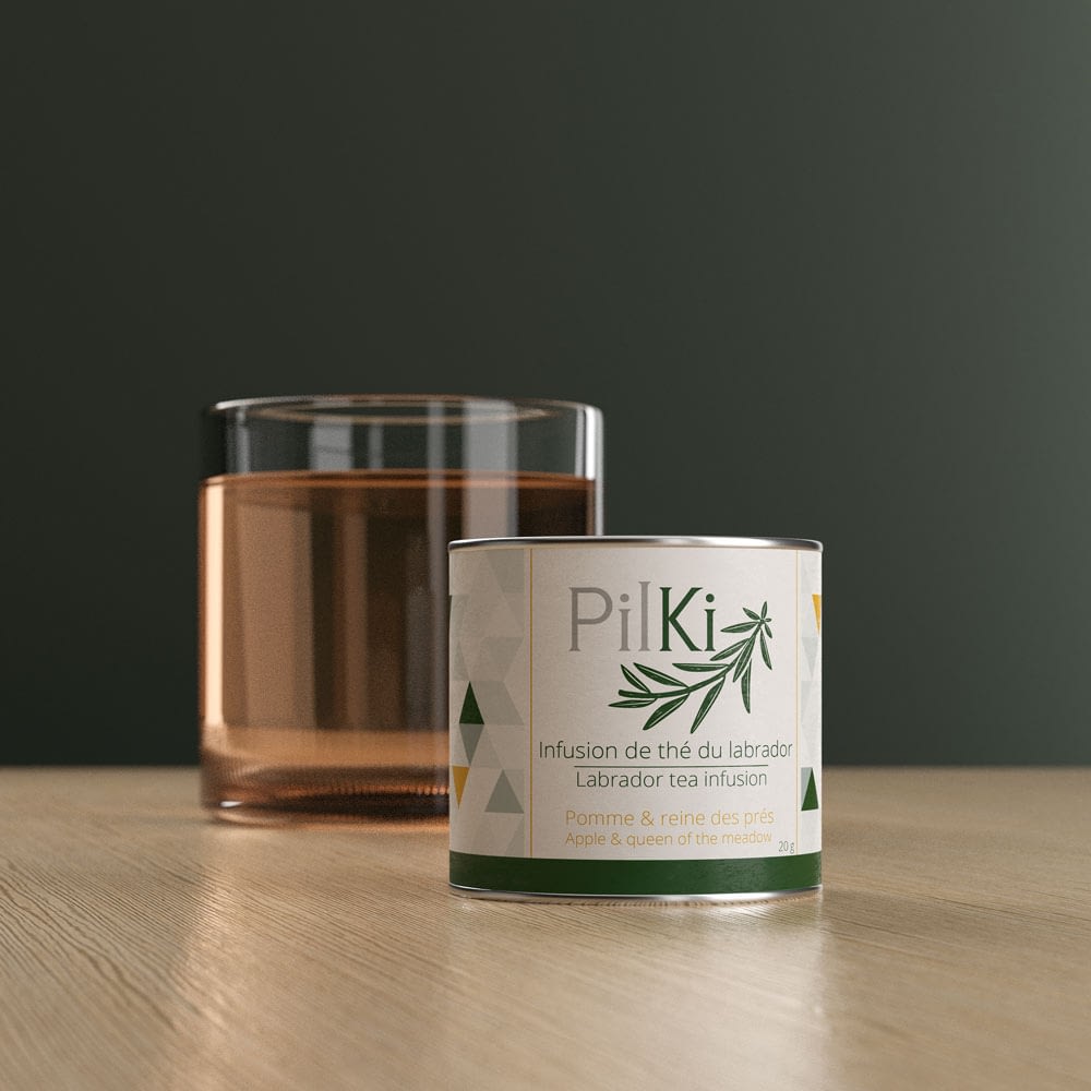 Infusion de thé du labrador Pomme et reine des prés 20g