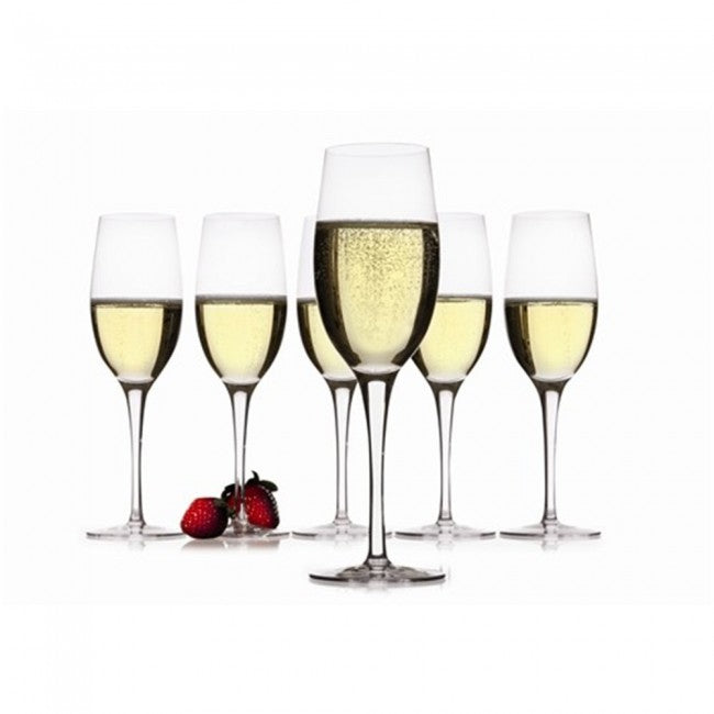 Ensemble de 6 flutes à champagne 225ml - M&W