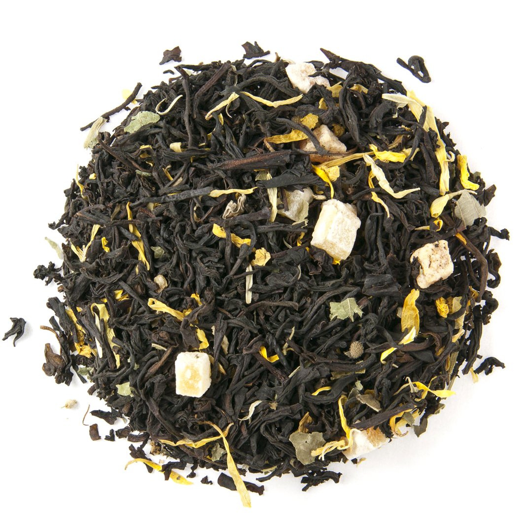 Thé noir pêche et abricot 60g - La maison du bleuet