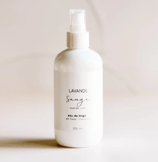 Eau de linge Lavande sauge 250 ml - Marée Chandelles