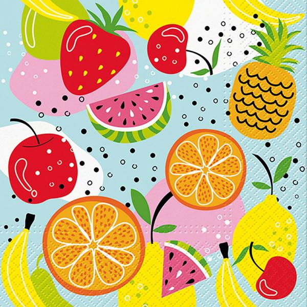 Set of 20 Fruity Napkins