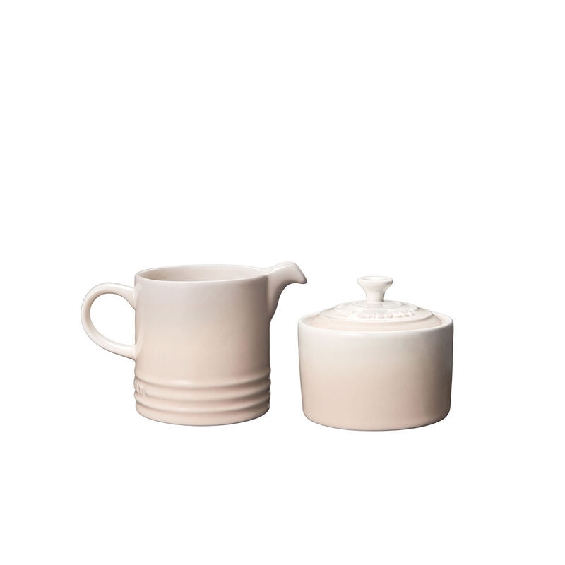 Le Creuset Meringue Cream Pot and Sugar Bowl
