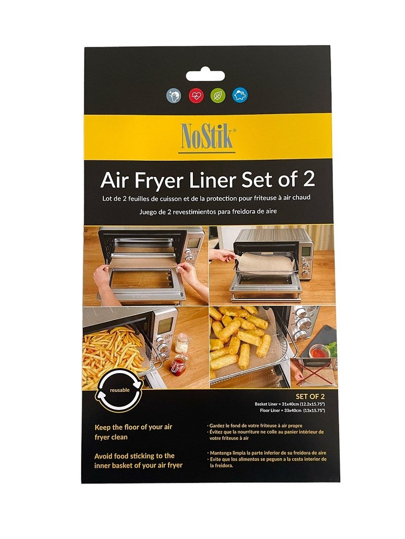 Set of 2 air fryer baking sheets 31 x 40 cm