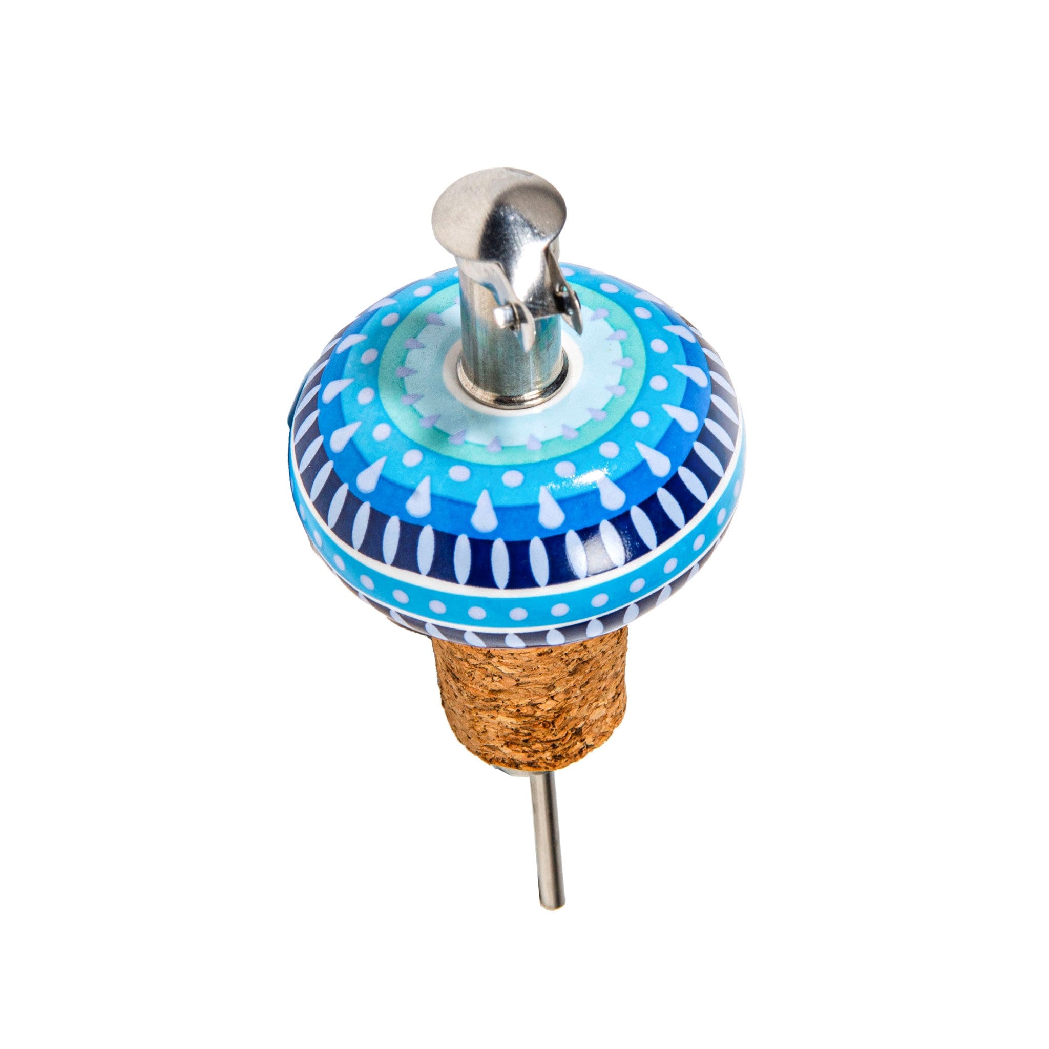 Blue Ceramic Oil Pourer