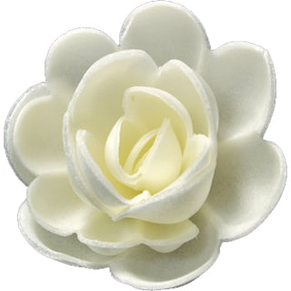 Roses françaises en enzyme comestibles Blanc 36 unités