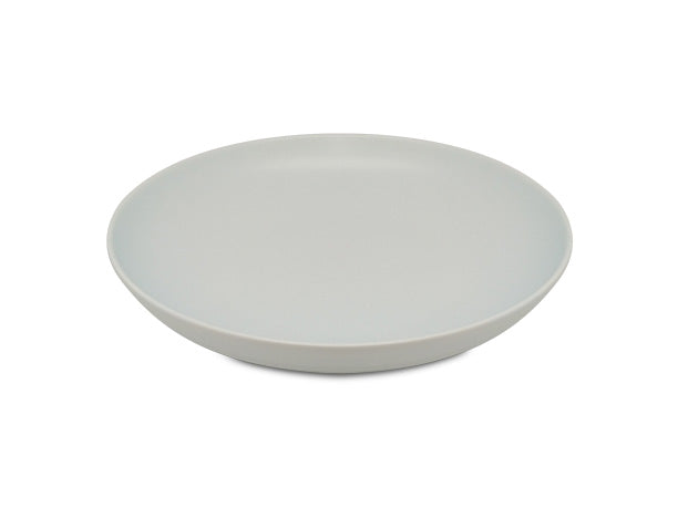 Assiette creuse en grès aqua