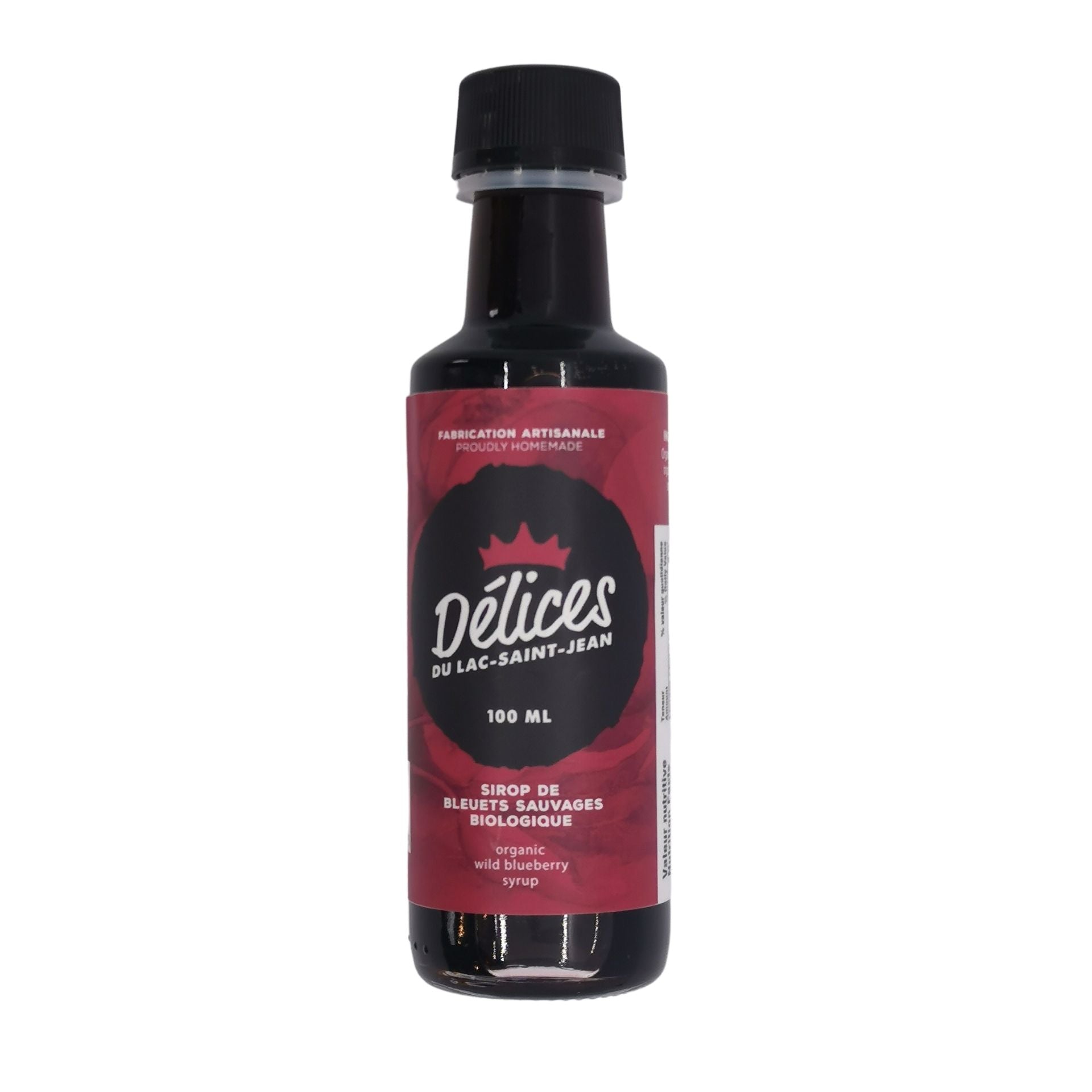 Organic Wild Blueberry Syrup 100 ml - Délices du Lac St-Jean