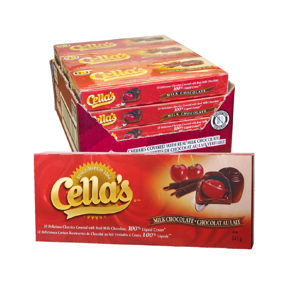Cerises enrobées de chocolat au lait 141g - Cella's