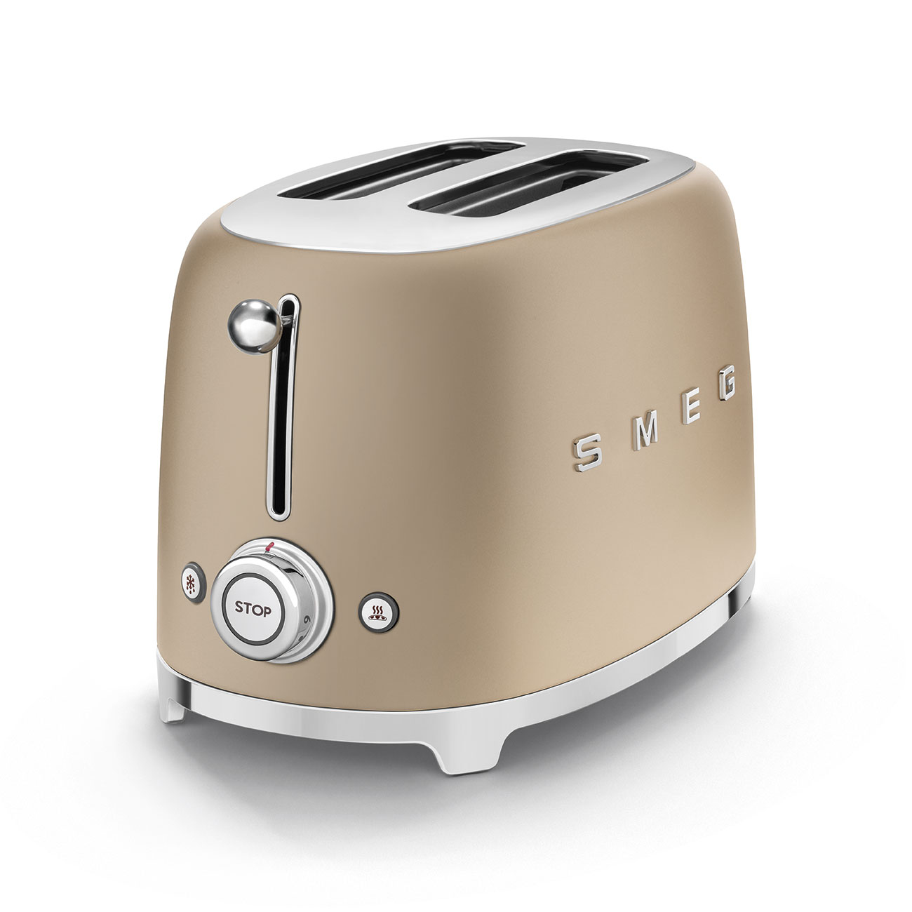 Grille-pain Deluxe 2 tranches Champagne - Smeg