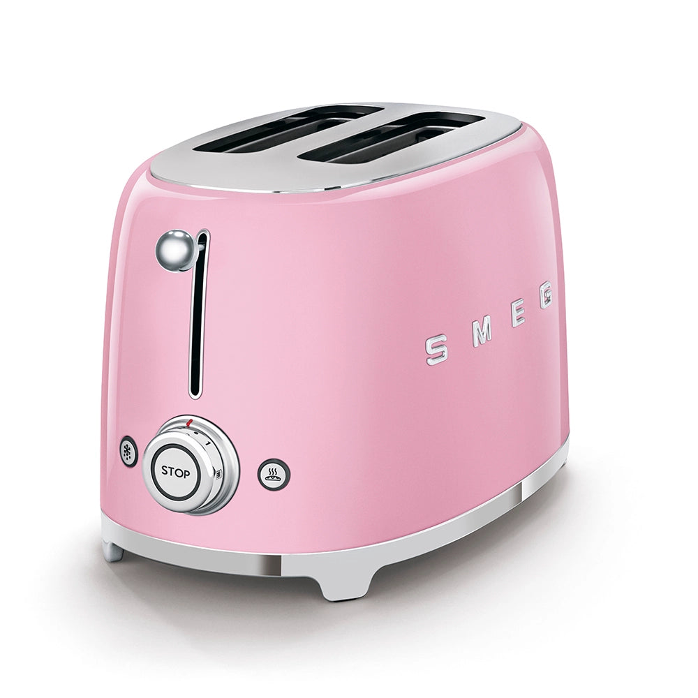 Grille-pain Deluxe 2 tranches Rose - Smeg