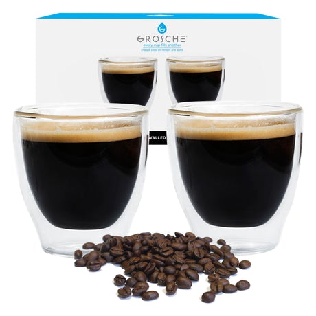 Ensemble de 2 verres à expresso double paroi Turino 70ml
