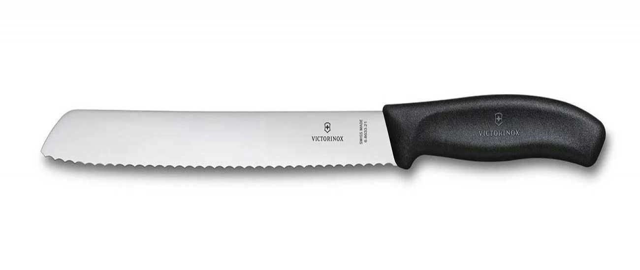 Couteau à pain Swiss Classic Noir 8" - Victorinox