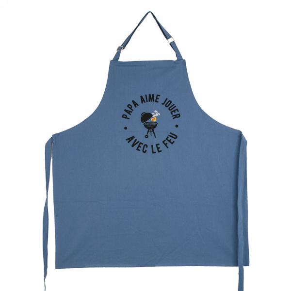 "Dad likes to play with fire" apron