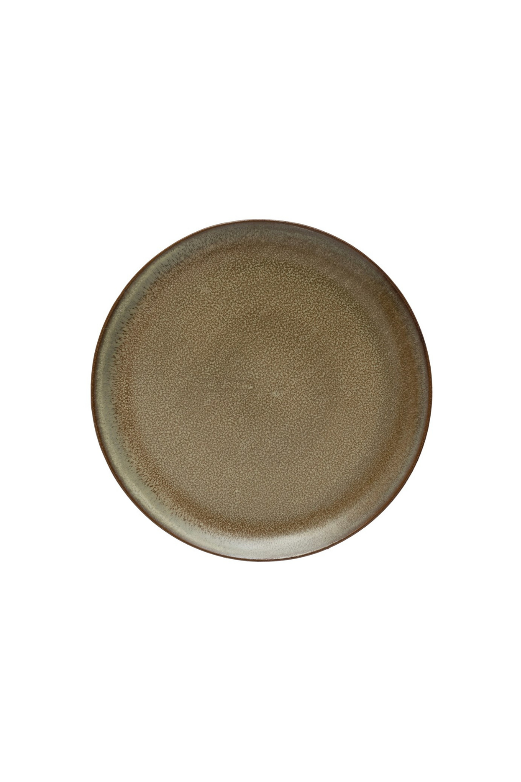 Assiette en grès Brun 9po