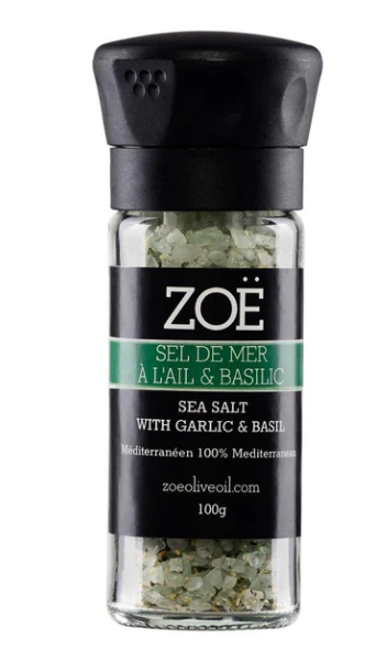 Garlic and Basil Sea Salt 100g - Zoë