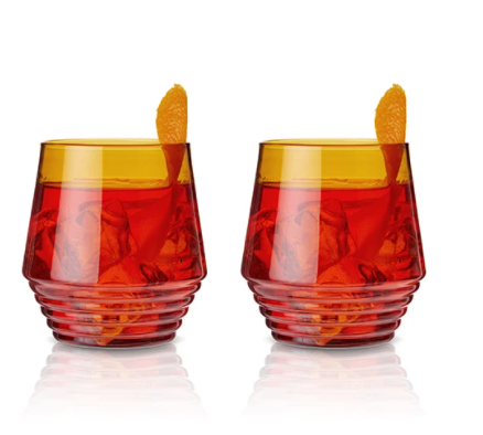 Ensemble de 2 verres ambrés pour cocktails - Viski