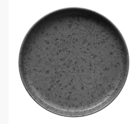 Assiette en grès Uno Terra Gris 28 cm