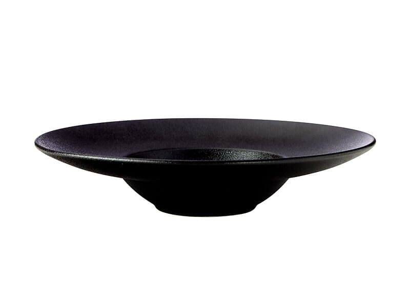 Assiette noire profonde Caviar 28 cm - Maxwell & Williams