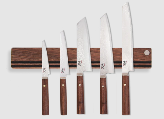 Barre magnétique pour couteaux en bois de noyer - Hazaki – Eugène Allard  Cuisine et Tendances