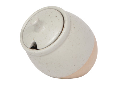 Pot à sucre en grès Gris 6oz