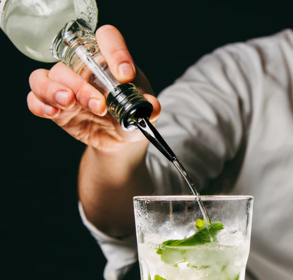 Ensemble de 2 becs verseurs fini chrome Noir