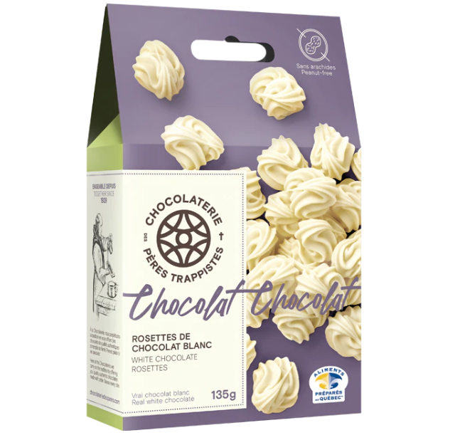 Rosettes Chocolat blanc 135g - Pères Trappistes