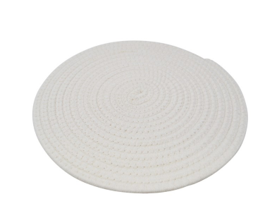 Napperon en coton Blanc 30cm