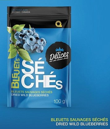 Bag of dried wild blueberries 100g - Délices du Lac St-Jean